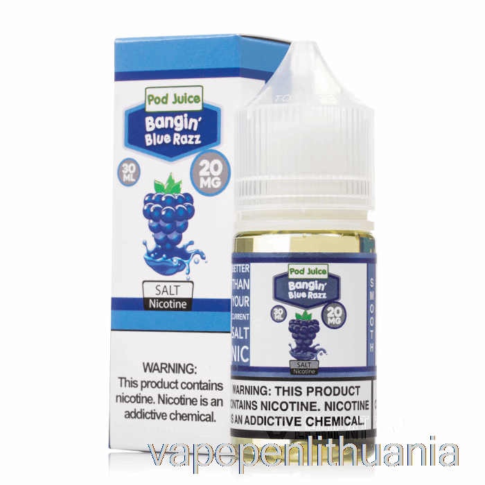 Bangin Blue Razz - Ankšties Sultys - 30ml 35mg Vape Skystis